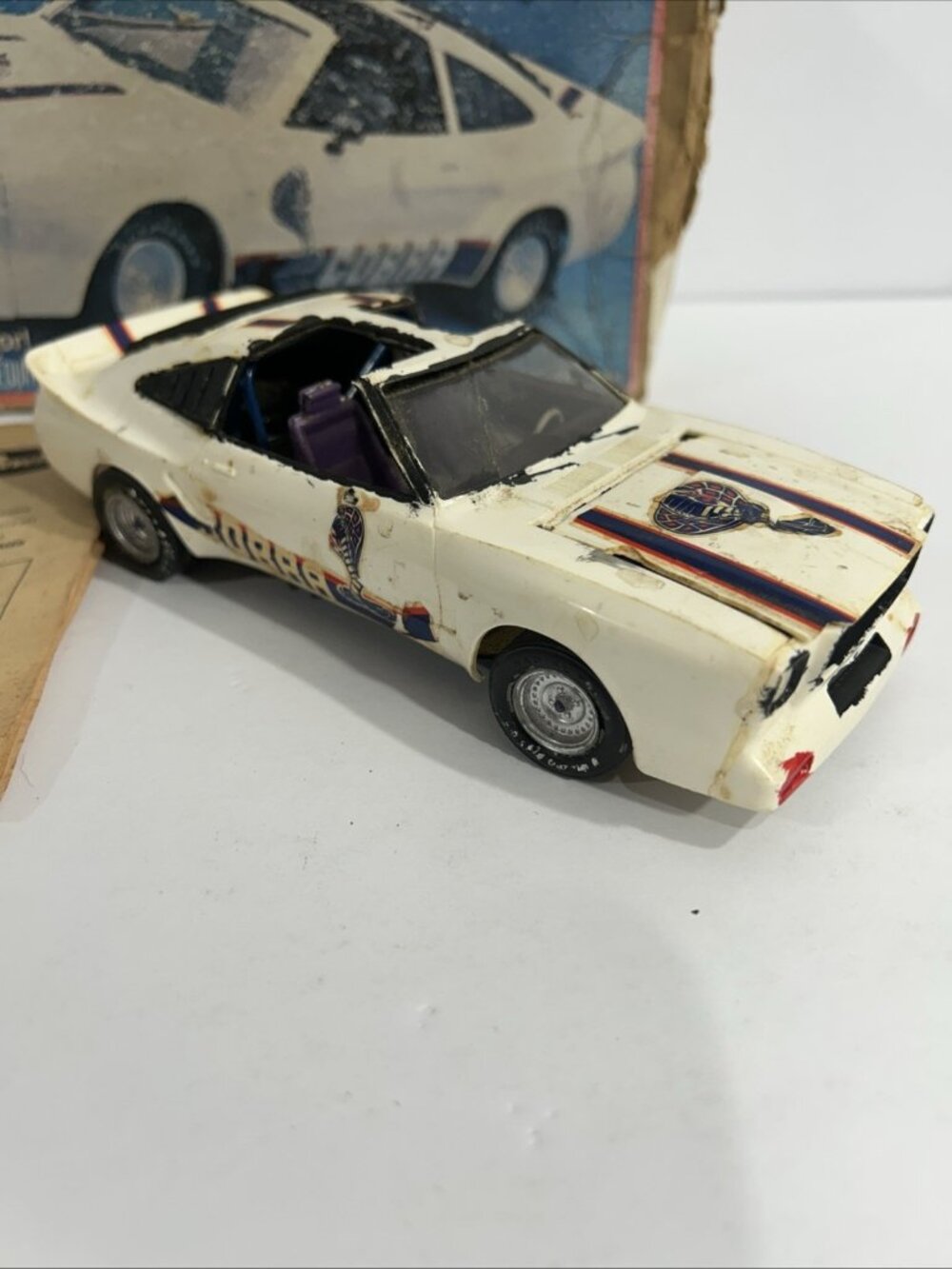Built Vintage California Cobra Ford Mustang Kit #7204 1/25 Scale Revell 1979